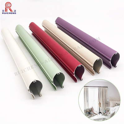 3mm Heavy Duty Aluminium Curtain Track , 6061 Curtain Aluminium Railing