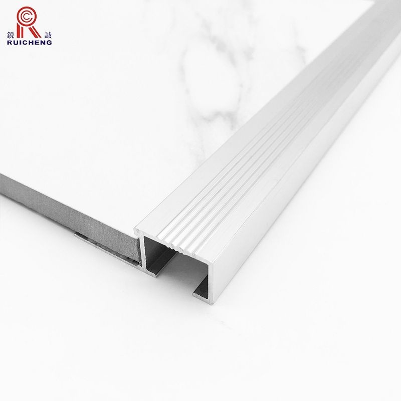 0.3mm - 3mm Aluminum Stair Nose Trim Interior / Exterior Step Covering